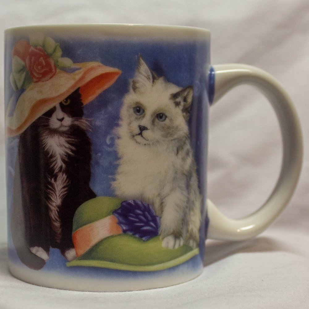 Feline Fancy Whimsical Cat Mug